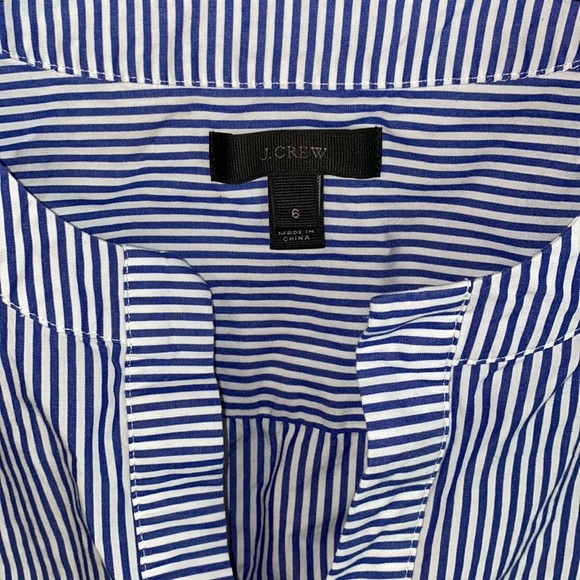 J Crew Stripe Bell Sleeve Strip Top - Picture 2 of 6